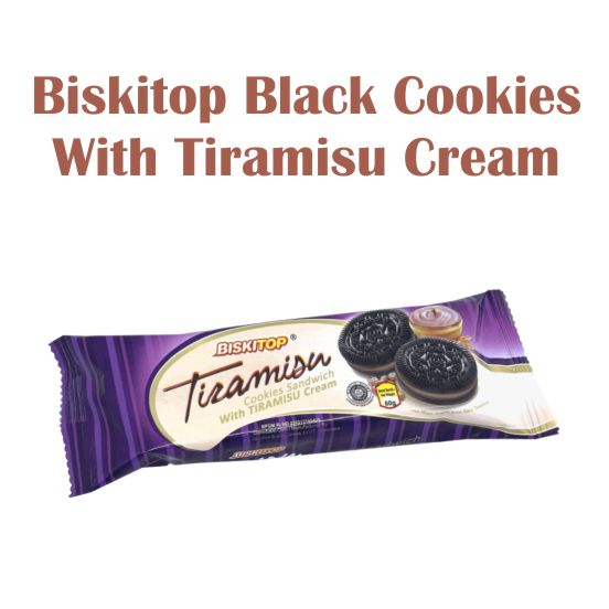 Biskitop Black Cookies With Tiramisu Cream