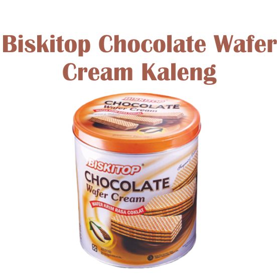 Biskitop Chocolate Wafer Cream Kaleng