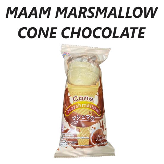 Maam Marsmallow Cone Chocolate 