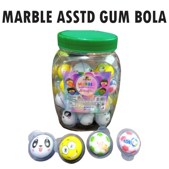 Marble Asstd Gum Bola 