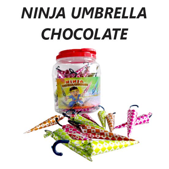 (K) Ninja Umbrella Chocolate 