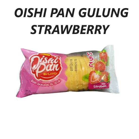 Oishi Pan Gulung Strawberry