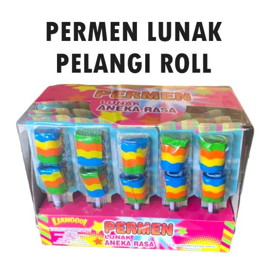 Permen Lunak Pelangi Roll