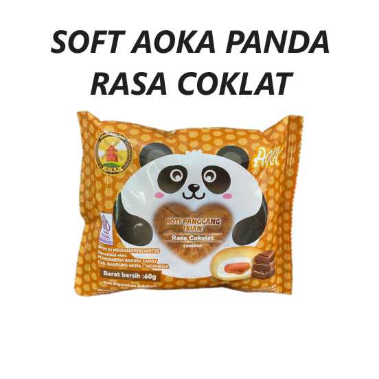 Soft AOKA Panda Rasa Coklat