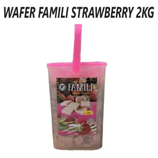 Wafer Famili Strawberry 2KG